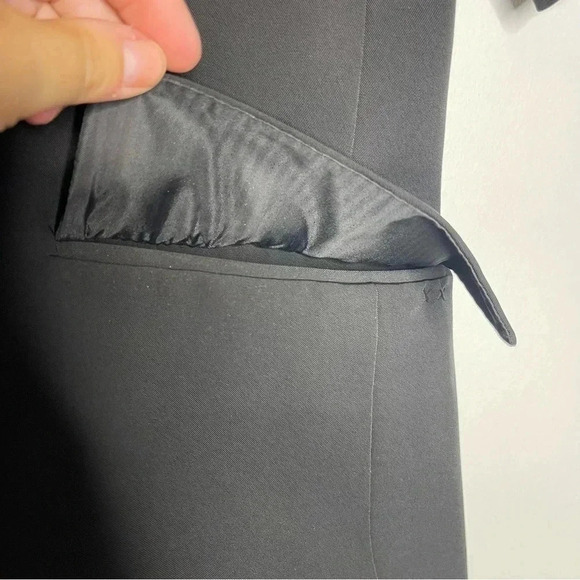 Elizabeth and James Bloomingdale’s Black Elbow Sleeve Blazer Jacket Size 6 - Picture 3 of 8